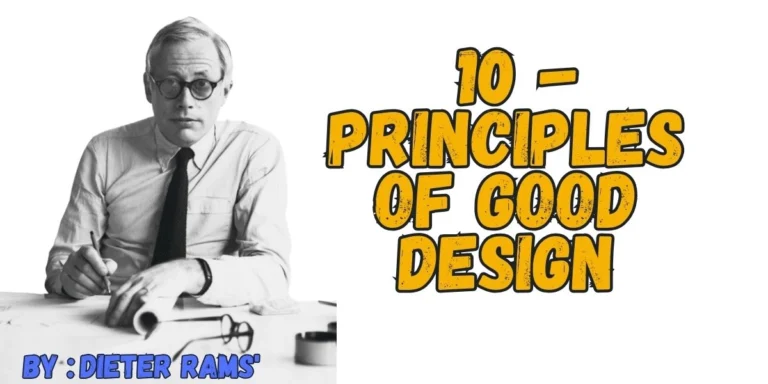 Dieter Rams: Ten Principles for Good Design